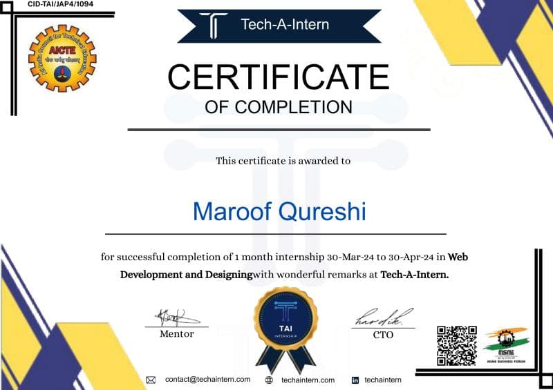 Certificate 1